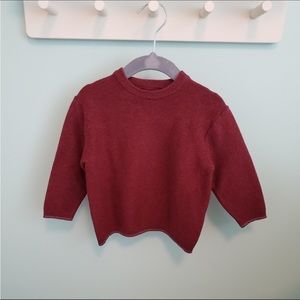 Zara Burgundy Knit Sweater